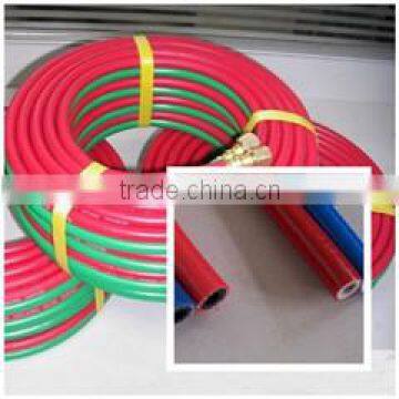 pvc oxygen& acetylene duplex hose used in welding machine