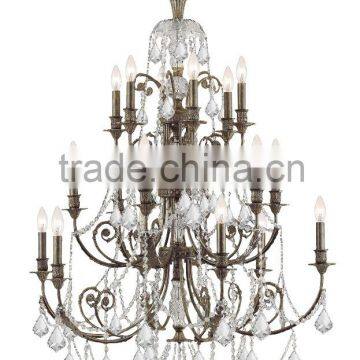 Full Family Customization Crystal Chandelier&matching Wall Lamp American Style Finish in Oil Bronze photo-4