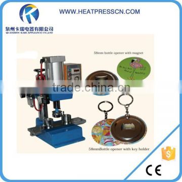 Custom pneumatic automatic button badge making machine