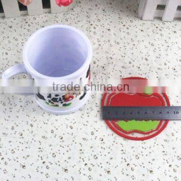 Plastic Soft Pvc Apple Shape Coaster photo-3