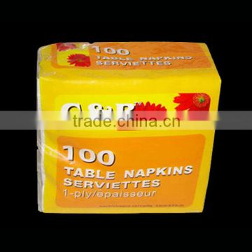 1ply 33cm Table napkins serviettes 60 pack