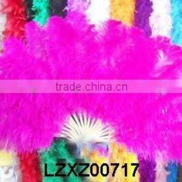 HOT PINK dance Ostrich feather fans LZXZ00717