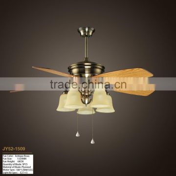 Dyno Brushed Brass 52" Ceiling Fan with Remote Control JY521509