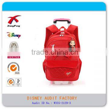 Full Color Printing Red Girl Trolley Bags