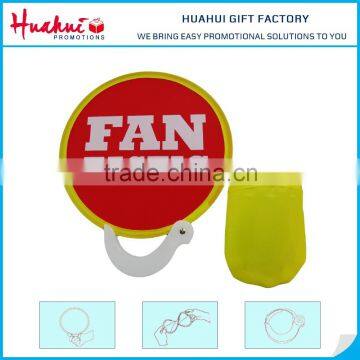 New Product Custom Printed 190T Nylon Folding Fan