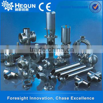 High Quality Stainless Steel Machine Parts Butterfly Valve , Tank Sight Glass Lamp , Fixed Cleaning Ball