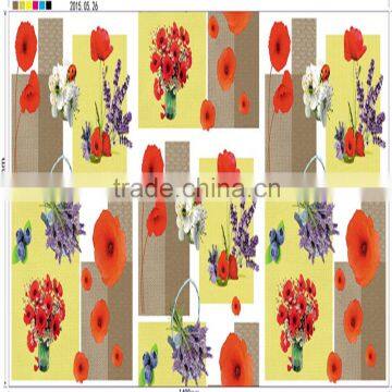 New Arrival Design PVC Plastic Film Table Cloth With Non-woven Cloth