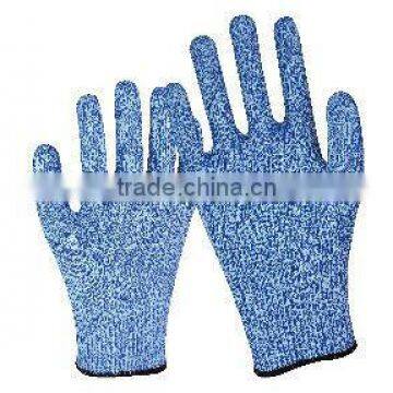 UHMW PE FIBER knitted cut resistant glove