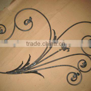 hand forged flat iron parts for railing gate fence