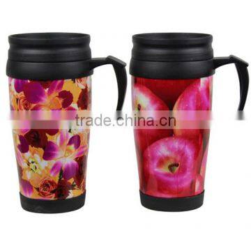 BPA Free travel mug with heat transfer printing