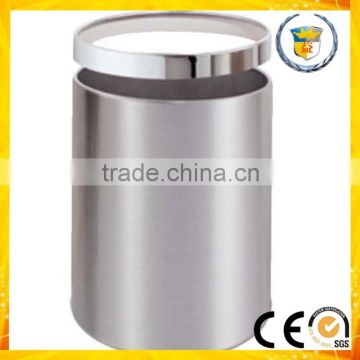 Stainless steel cylindrical trash can O-WA-52 rubbish trash can