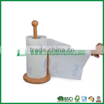 Fuboo Wholesale Bamboo wood Paper Towel holder