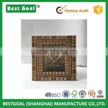 Home decoration small vintage rectangle wooden photo frame