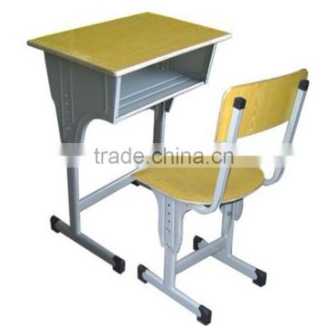 Factory outlet cheap multiply plywood single school desk and chair TF-A-812