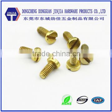 5/32 Cylinder head slotted brass screws for Switch with notch