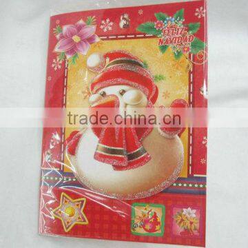 snowman music cards for kids/music Paper card/christmas gifts