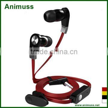 Portable Magnetic water proof audio sport music earpieces earbuds earphone splitter with mic