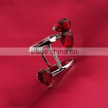 Modern Design Cheap Wholesale Heart Shaped Ruby Ring photo-4