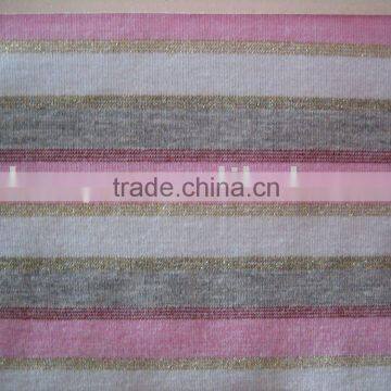T/R Spandex Jersey Metallic Yarn Dyed Fabric