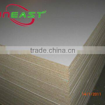 9mm white Melamine faced particle board/ melamine wood board, laminated melamine veneered chipboard