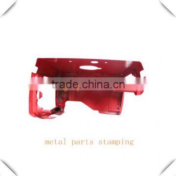 customize stamping made design red powed coating metal parts stamping