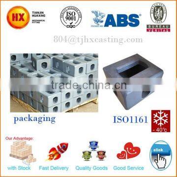 Manufacturer to you ISO1161 approval Marine corner casting