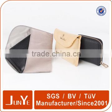 custom shape wallets dust proof bag for leather products with logo