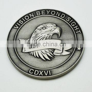 High quality custom antique nickel souvenir coin with eagle