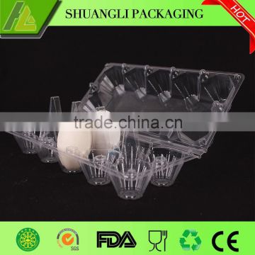 High transparent 10 ct PVC/PET egg packaging cartons eggs tray