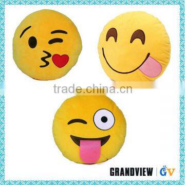 Comfortable Soft Plush Emoji Pillows , Round Shape /Poop Shape /Monkey Shape Cheap Wholesale Pillows