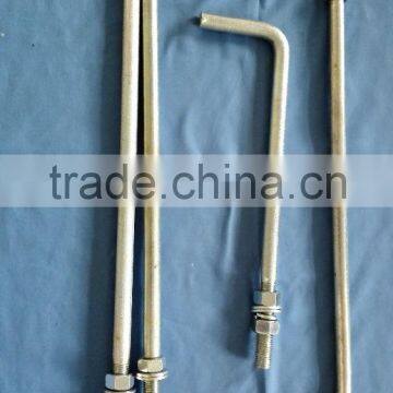 good quality white zinc L type anchor bolt