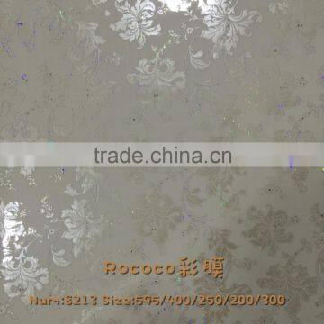 CLASSICAL ELEGANT PRINTING PVC WALL PANELS PLASTIC CEILING 60*60 CM VARIETY BEDROOM DECORATION PVC WALL SHEET PANELS photo-2
