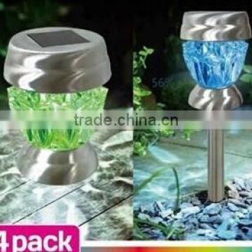 Smart & Garden Crystal Glass Solar Stake Lights table/stake 2 use solar crsytal lamp SO2637