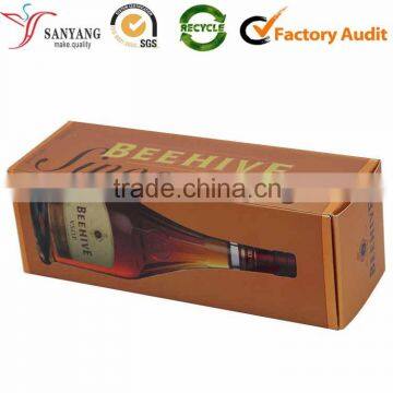 Factory Direct Sale Whisky Bottle Gift Box Paper Beverage Packaging Box