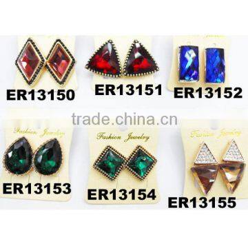 cheap fake diamond stud earring wholesale