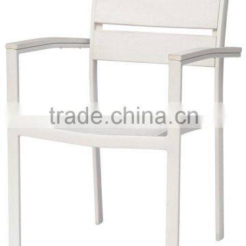 Aluminium chair with PS wood