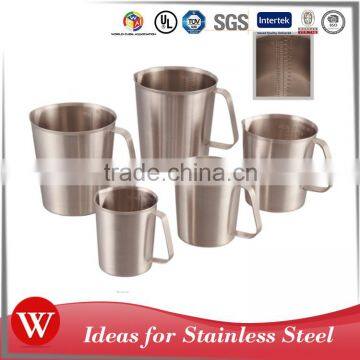 High Quality Stainless Steel Measuring Cup With Measuring Scale/handle