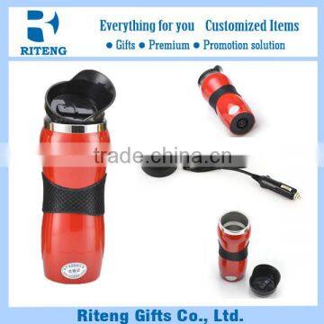 China manufacturer cigareete heating stainless steel car cup