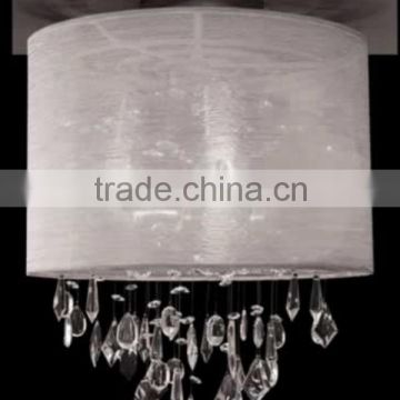 white sink drop ceiling light fixture with crystals varity MC2049-SS