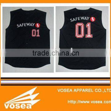 sleeveless baseball jersey