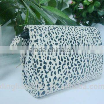 2016 New Arrival Makeup Bag Leopard Print PVC Cosmetic Bag Sexy Lady Bag With Mirror photo-2