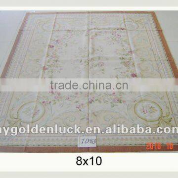 8x10 Hand made aubusson china wool carpet