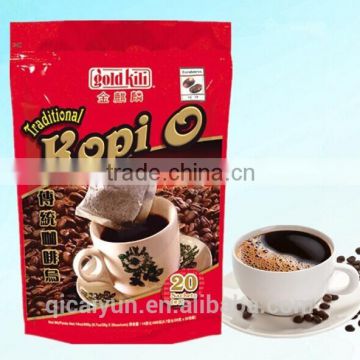 customized plastic aluminum foil coffee bags/ coffee bag with valve/ Coffee packaging bags