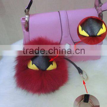 2015 Real Fox Fur Keychain For Bag Accessories Keychain / Fox Fur Ball Keychain photo-4