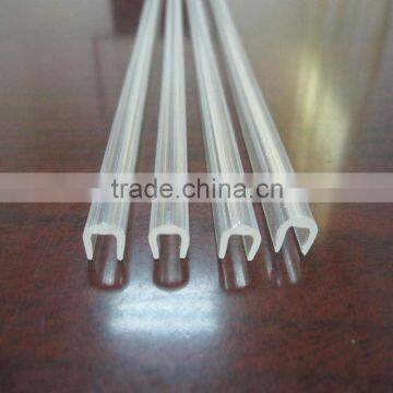 PVC U profile use for glass seal strip thickness 1mm
