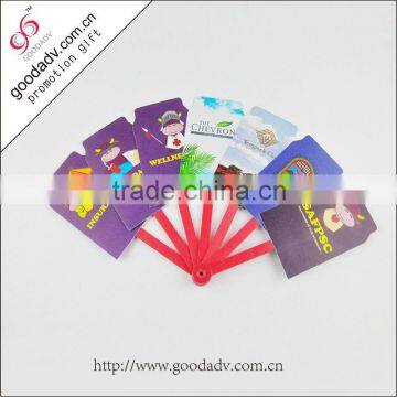 Advertising promotional gifts logo custom plastic hand fan