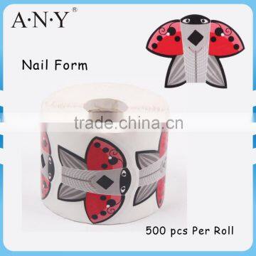 Nail Art False Nails Building 9 Lines disposable Paper Swallow Nail Form Manufacturer