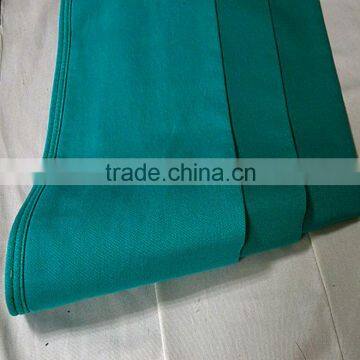 Fake knit denim fabric green color