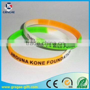 Multi color thin Silicone wristbands