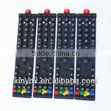 High Quality Phosphorescent Silicone Keypad with Conductive Carbon Spots or Dots